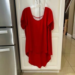 Torrid Red High- Low top size 1XL